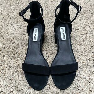 Steve Madden Women's Black Ankle Strap Sandals